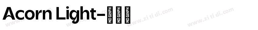 Acorn Light字体转换